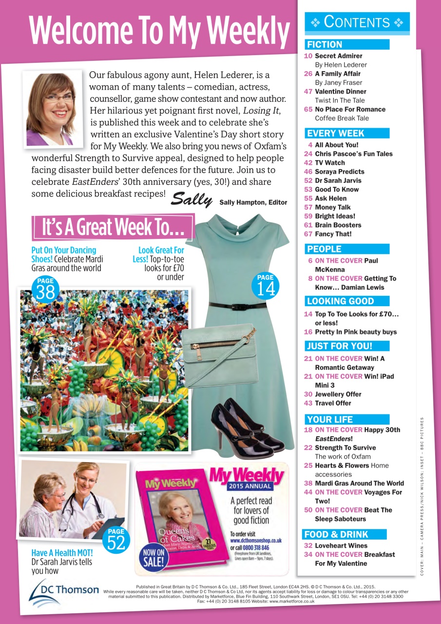 My Weekly Preview Pages