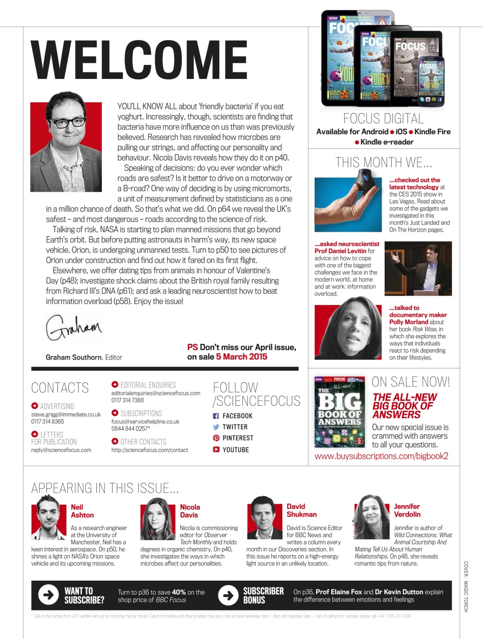 BBC Science Focus Magazine Preview Pages