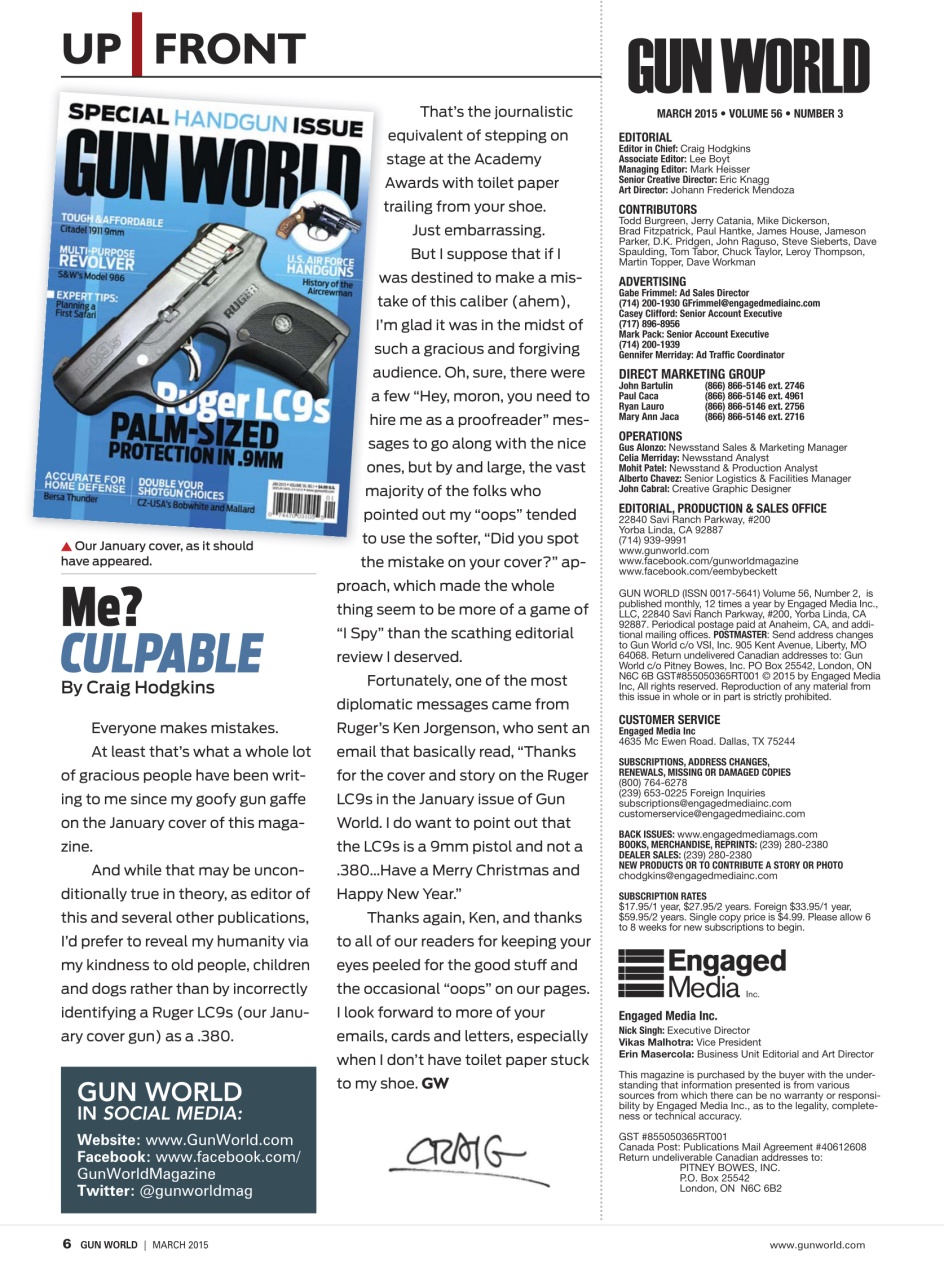Gun World Preview Pages