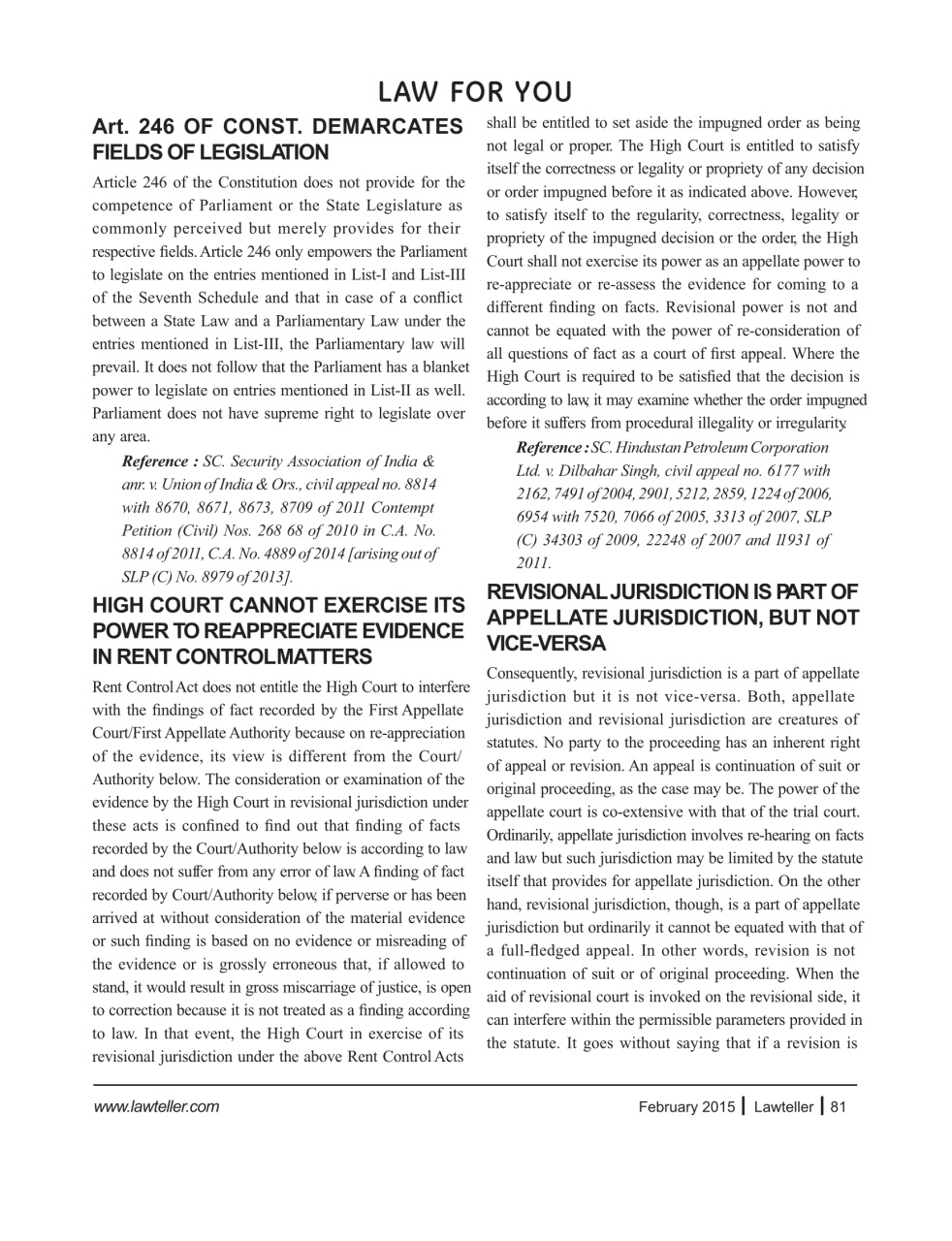 Lawteller – A Legal Awareness Magazine Preview Pages