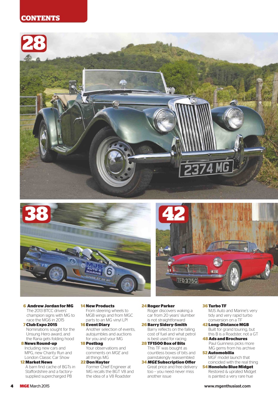 MG Enthusiast Preview Pages