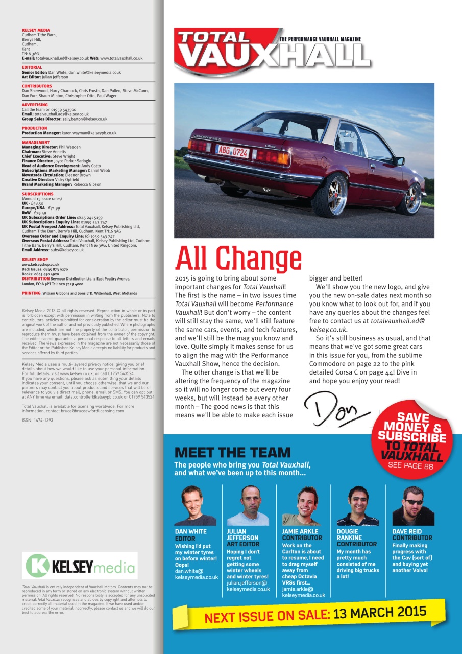Performance Vauxhall Preview Pages
