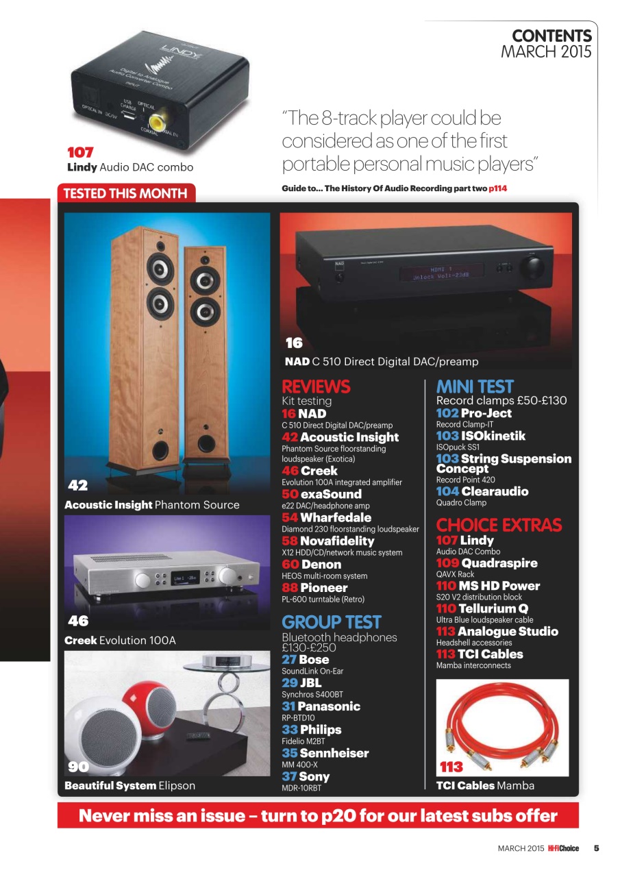 Hi-Fi Choice Preview Pages