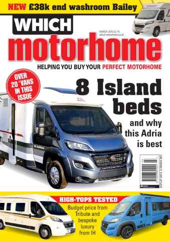 What Motorhome magazine issue The island bed issue - March 2015