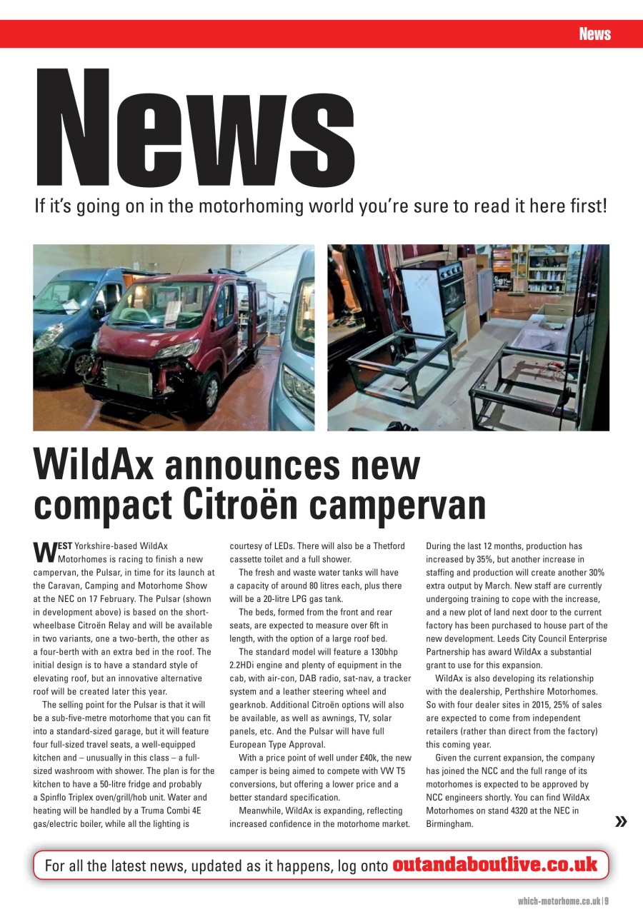 What Motorhome magazine Preview Pages