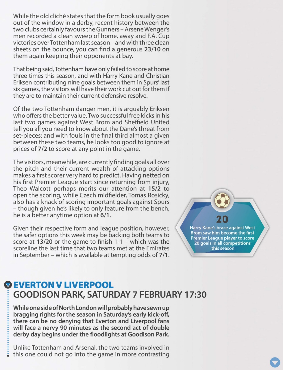 Sports Betting Weekly Preview Pages