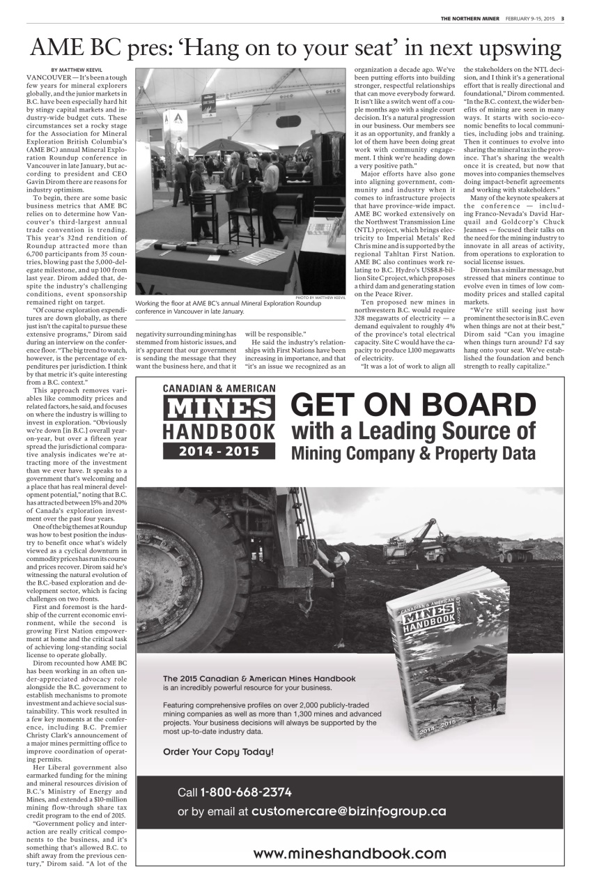 The Northern Miner Preview Pages