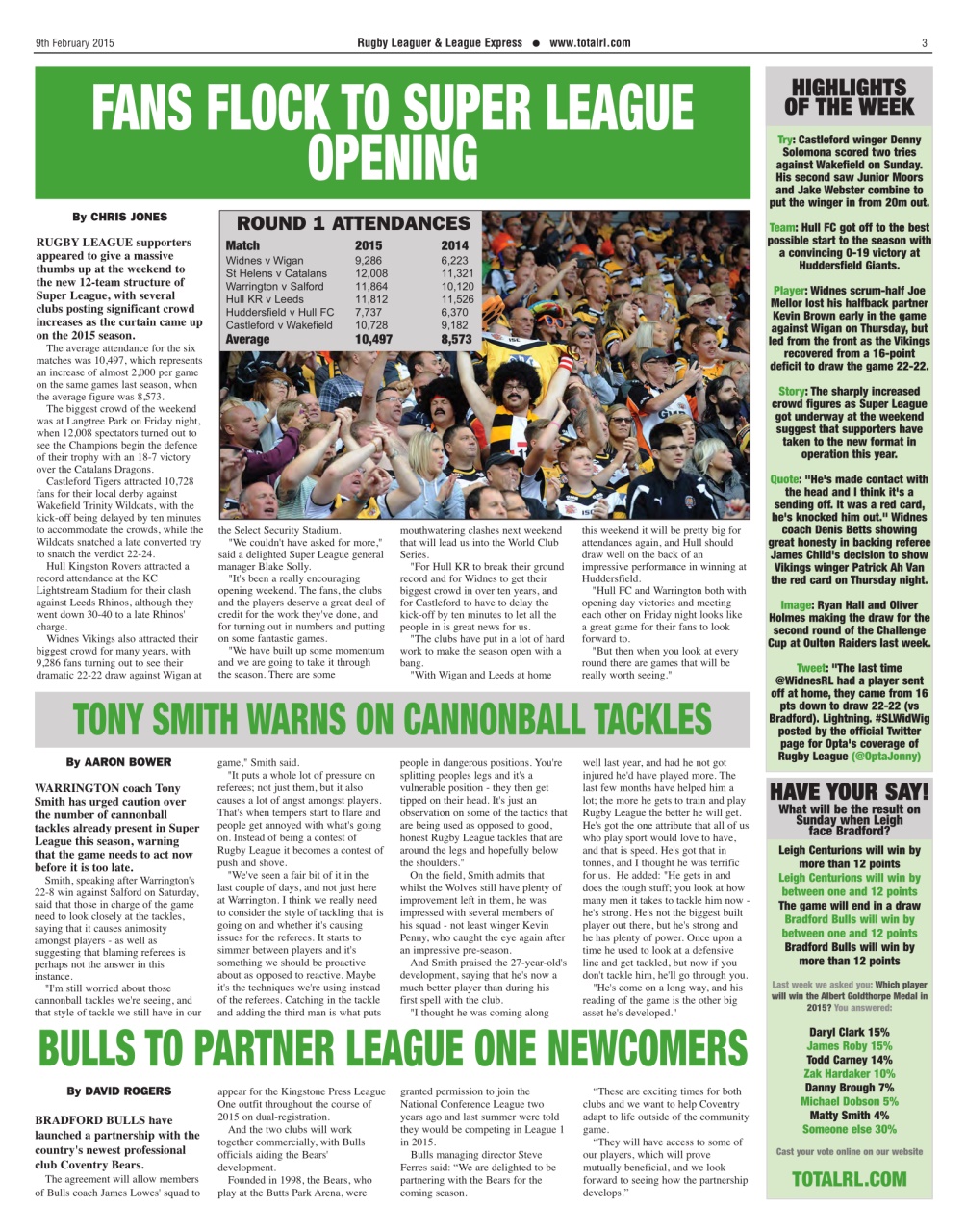 League Express Preview Pages