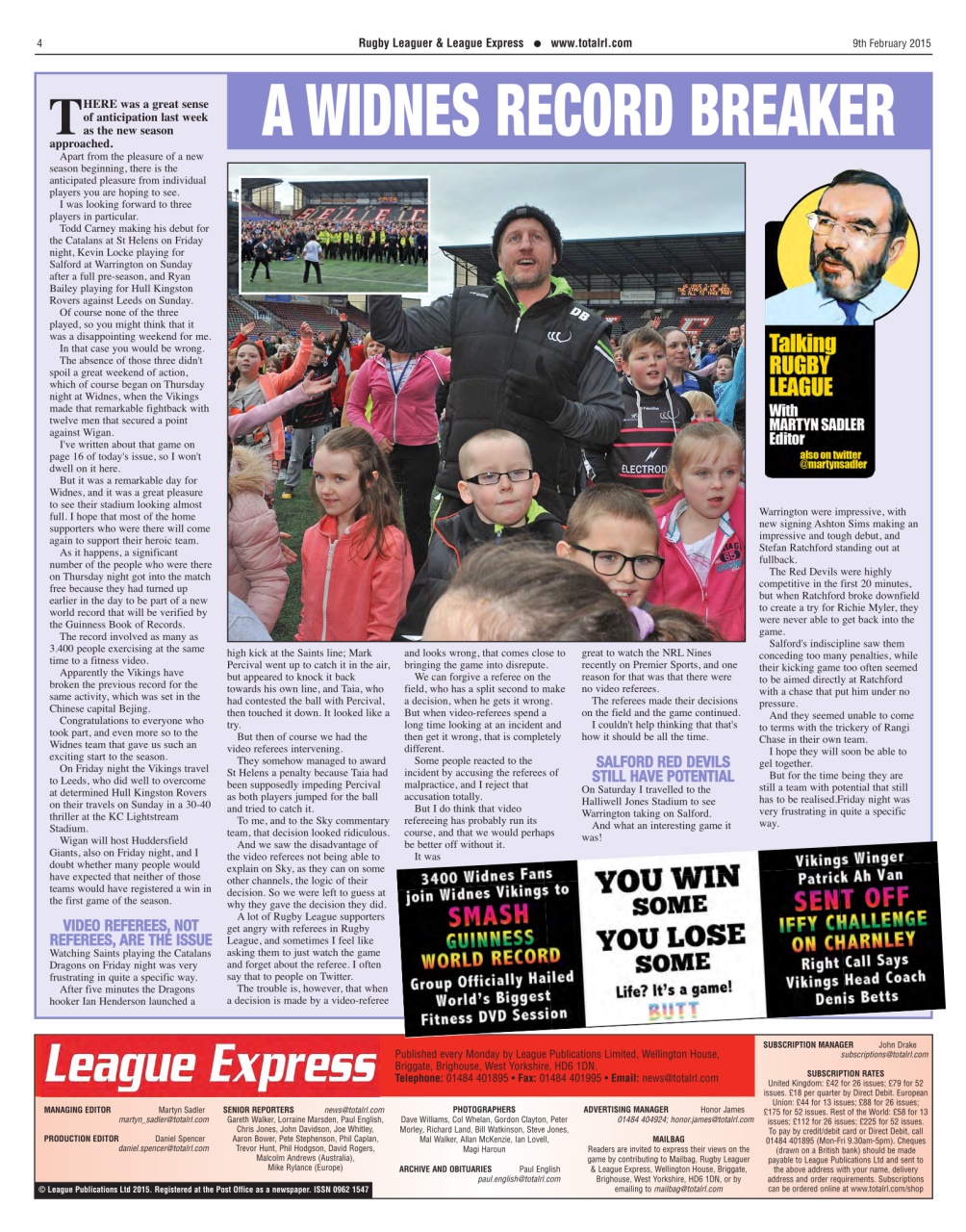 League Express Preview Pages