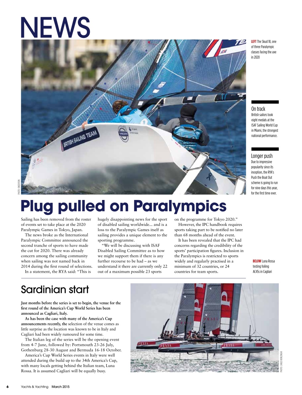 Yachts & Yachting Preview Pages