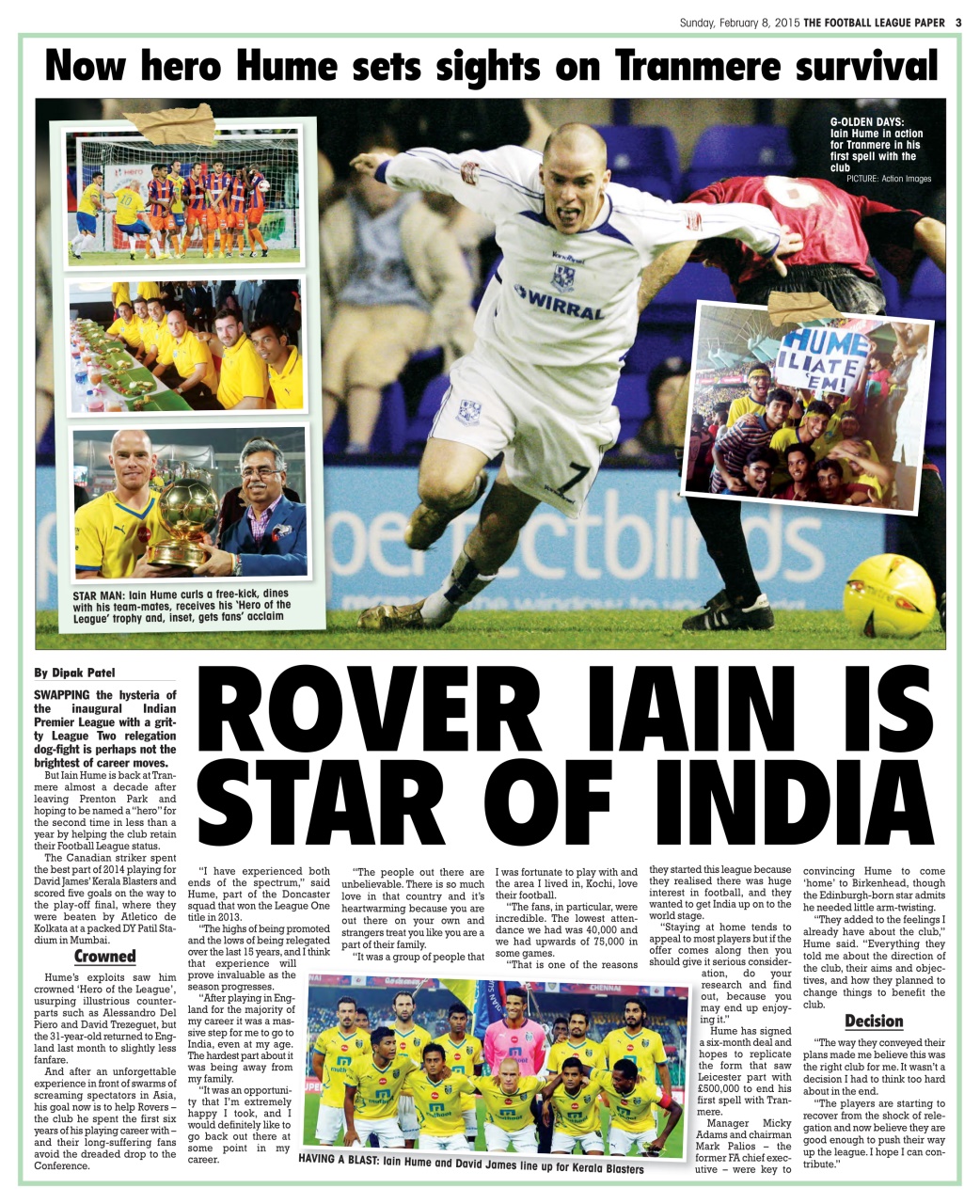 The Football League Paper Preview Pages