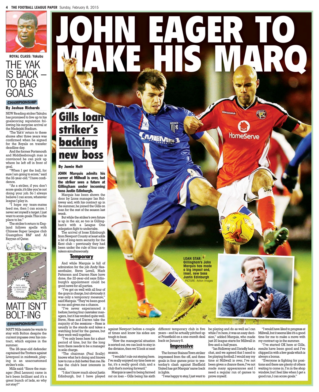 The Football League Paper Preview Pages