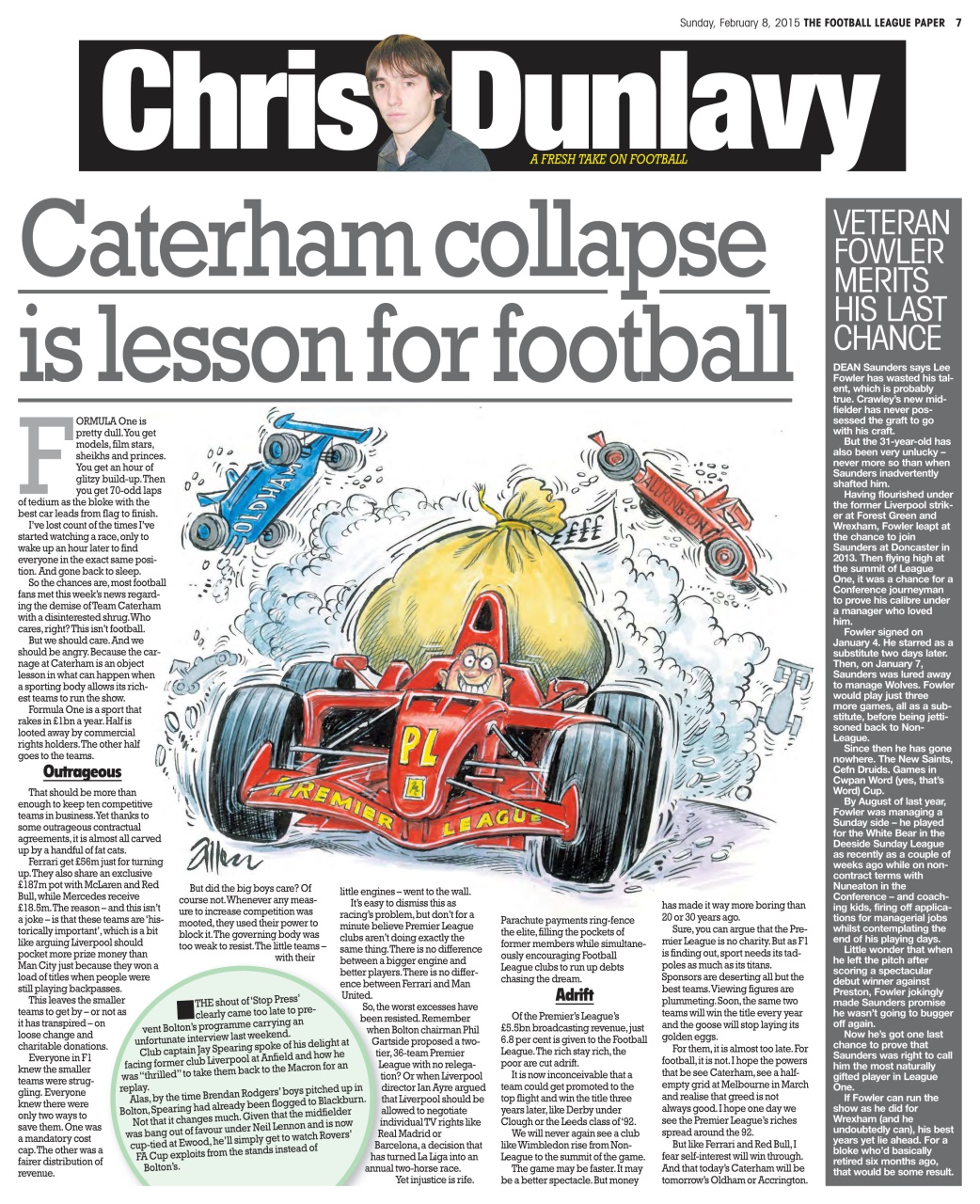 The Football League Paper Preview Pages