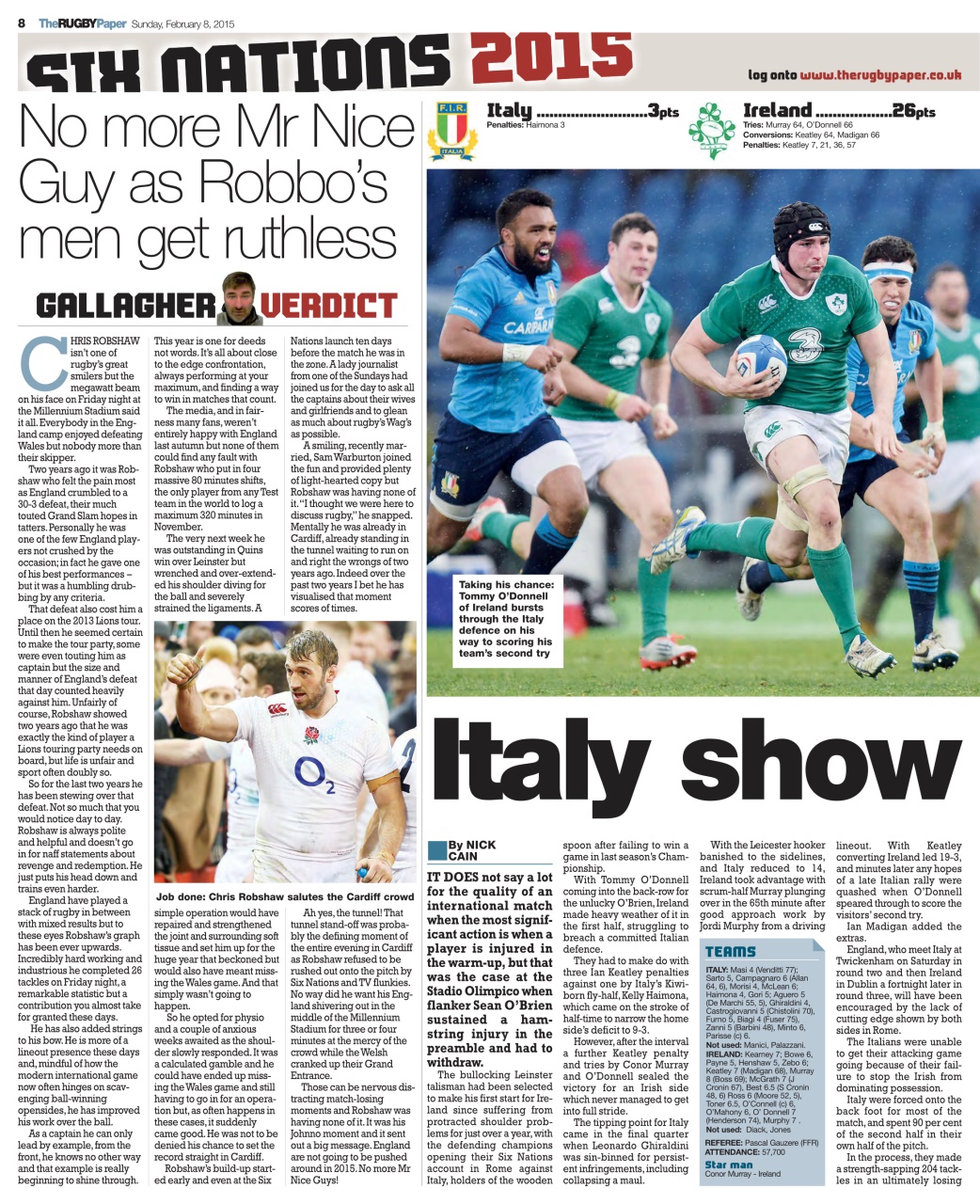 The Rugby Paper Preview Pages