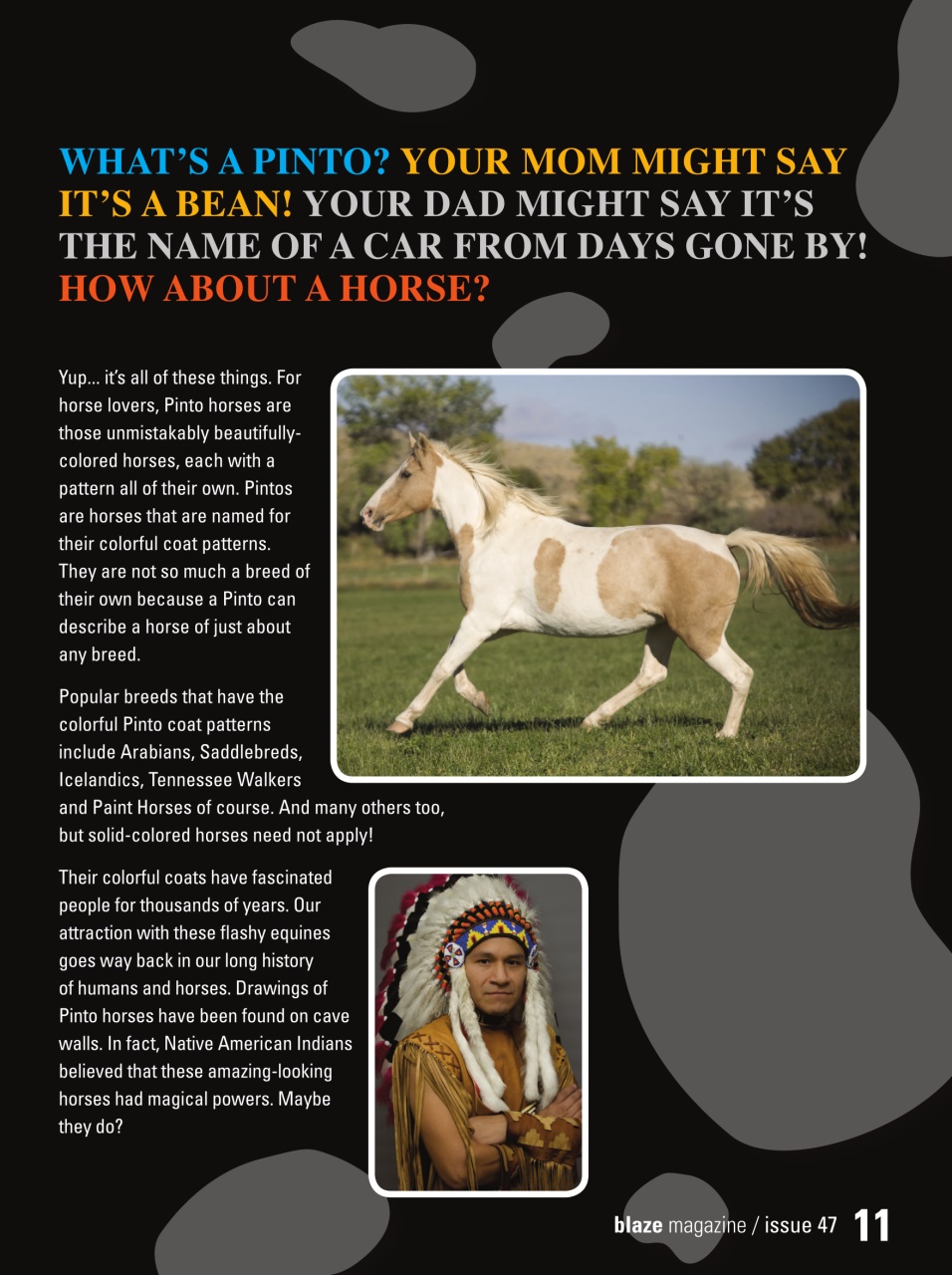 Blaze Magazine For Horse Crazy Kids Preview Pages