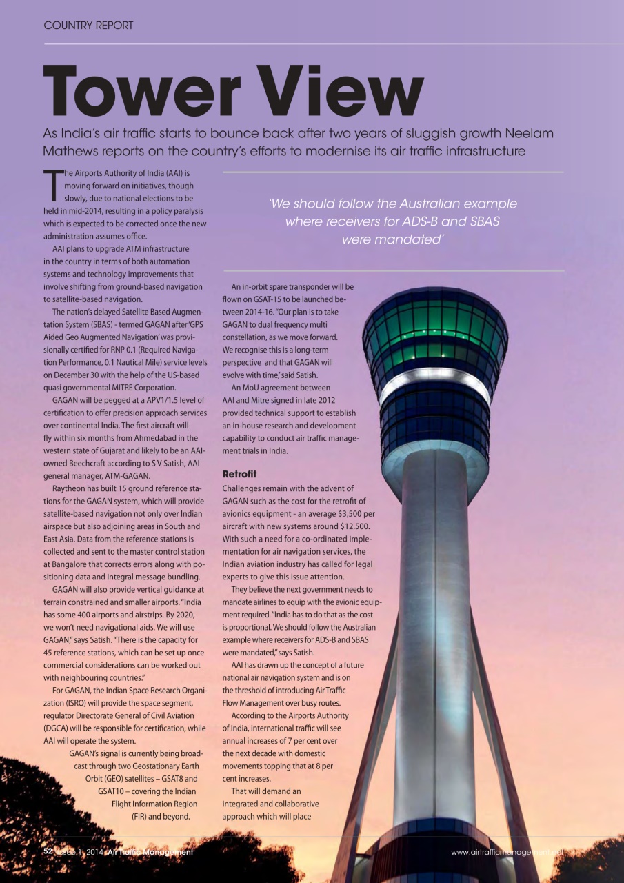 Air Traffic Management Preview Pages