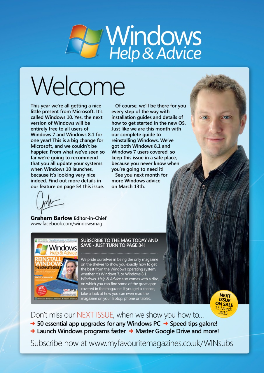 Windows Help & Advice Preview Pages