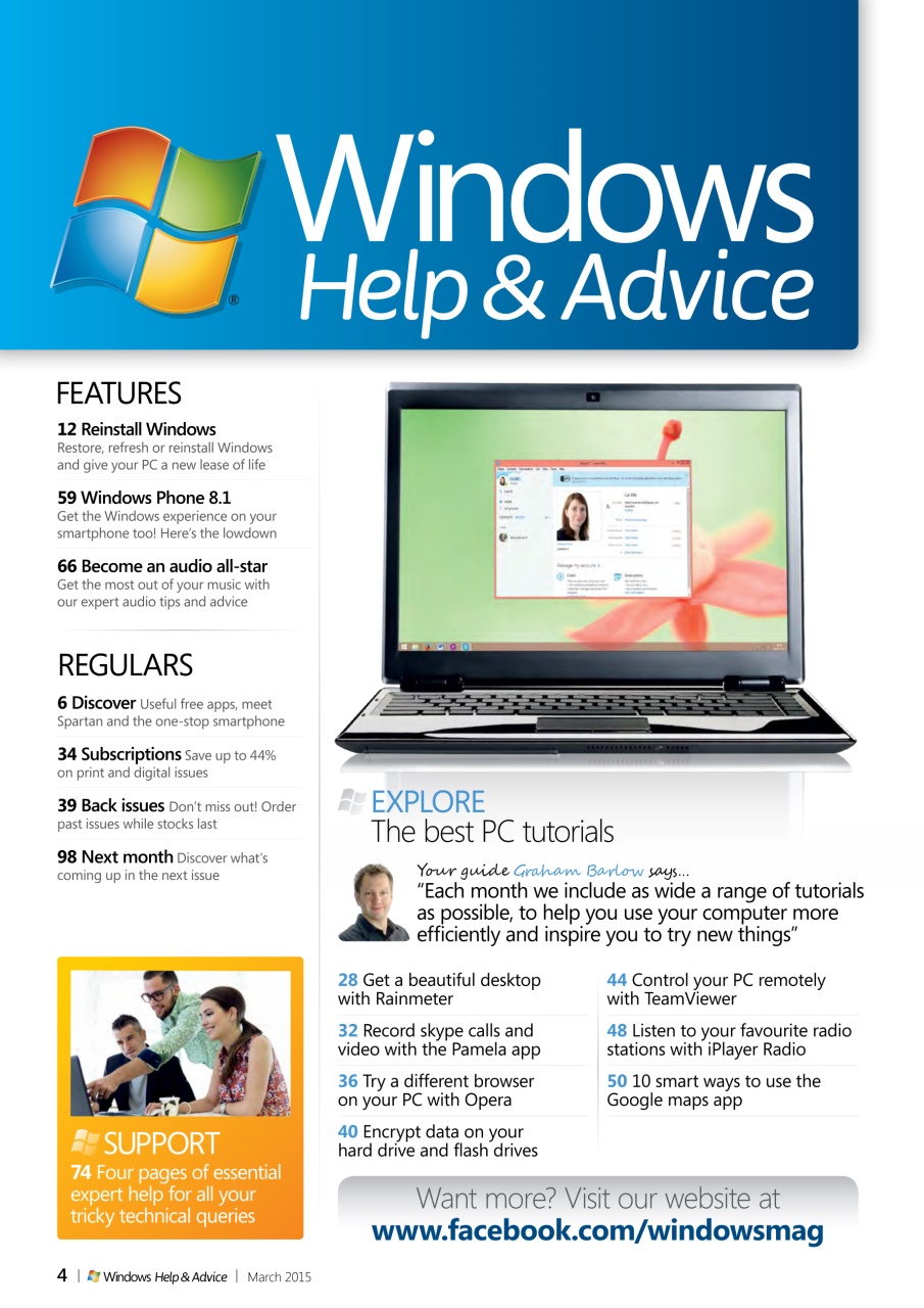 Windows Help & Advice Preview Pages