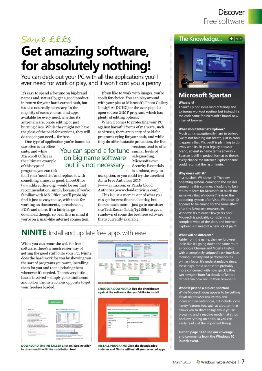 Windows Help & Advice Preview Pages