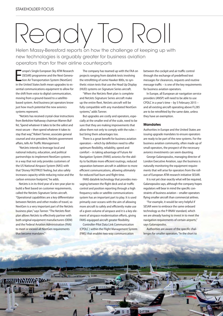 Air Traffic Management Preview Pages