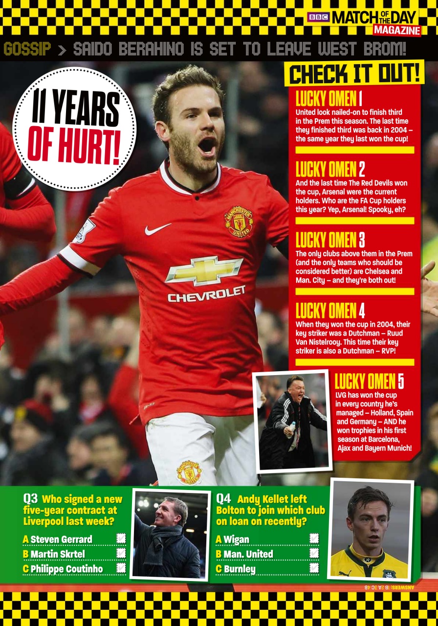 Match of the Day Preview Pages