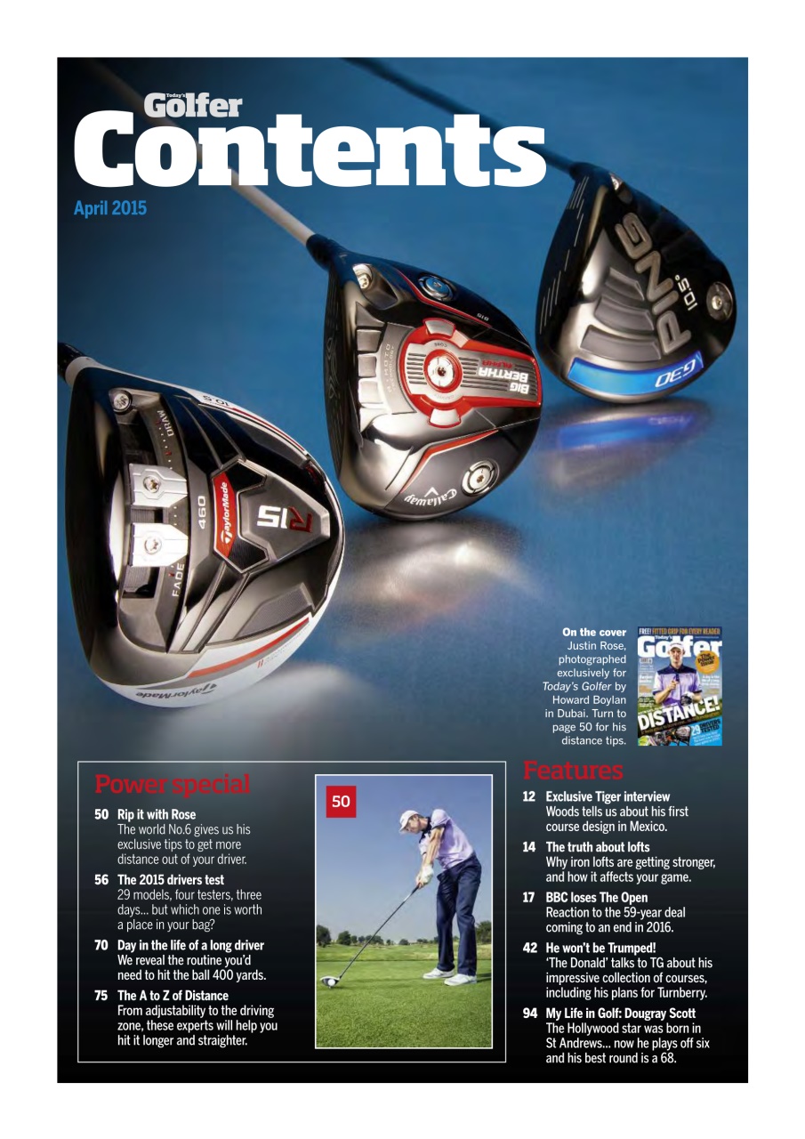 Today's Golfer Preview Pages