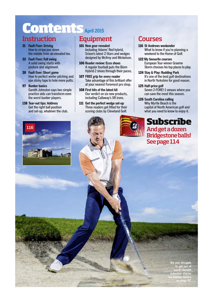 Today's Golfer Preview Pages