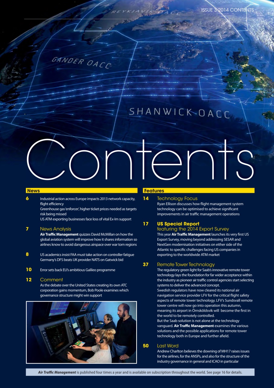 Air Traffic Management Preview Pages