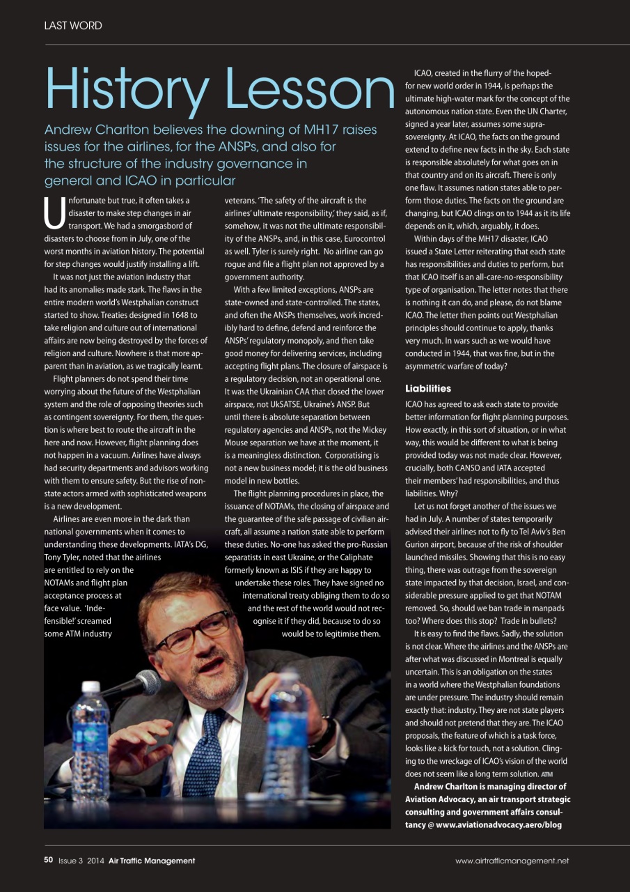 Air Traffic Management Preview Pages