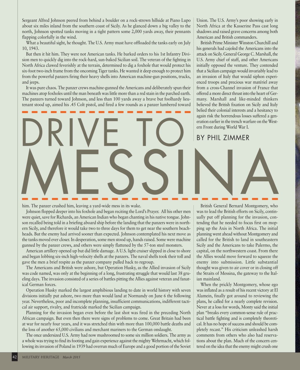 Military Heritage Preview Pages