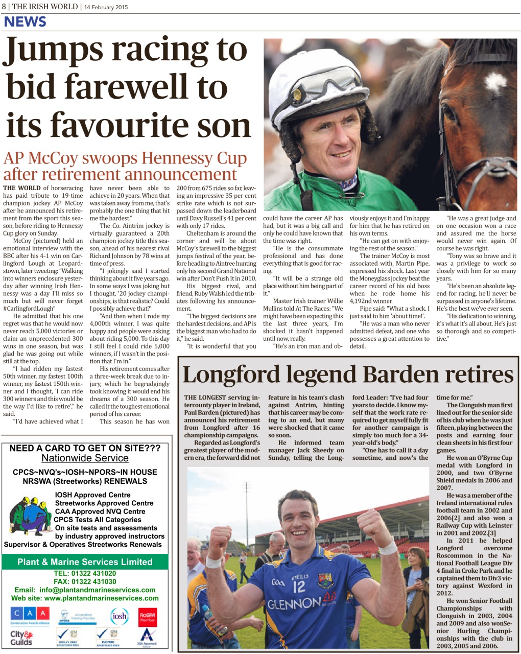 Irish World Preview Pages