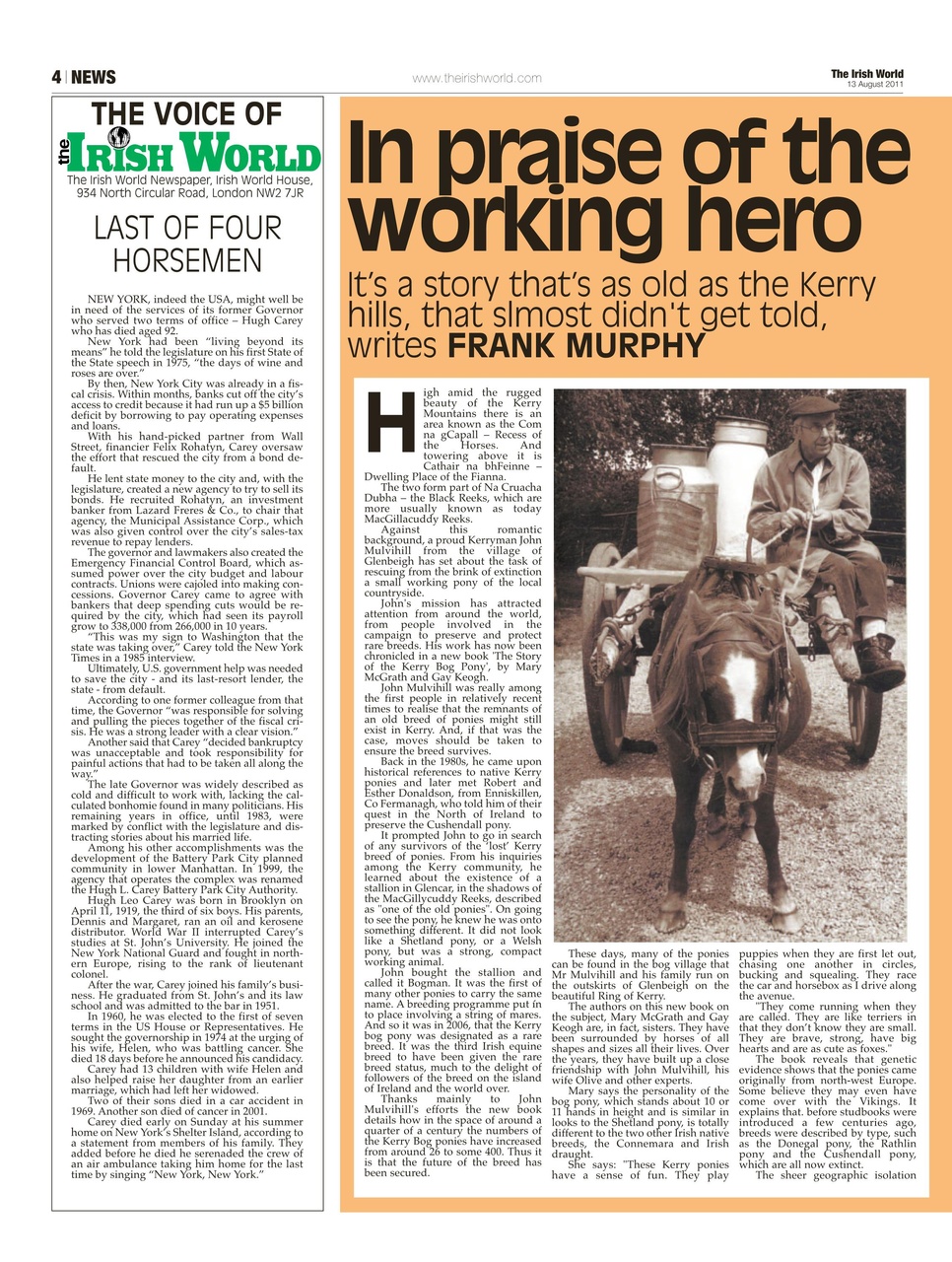 Irish World Preview Pages