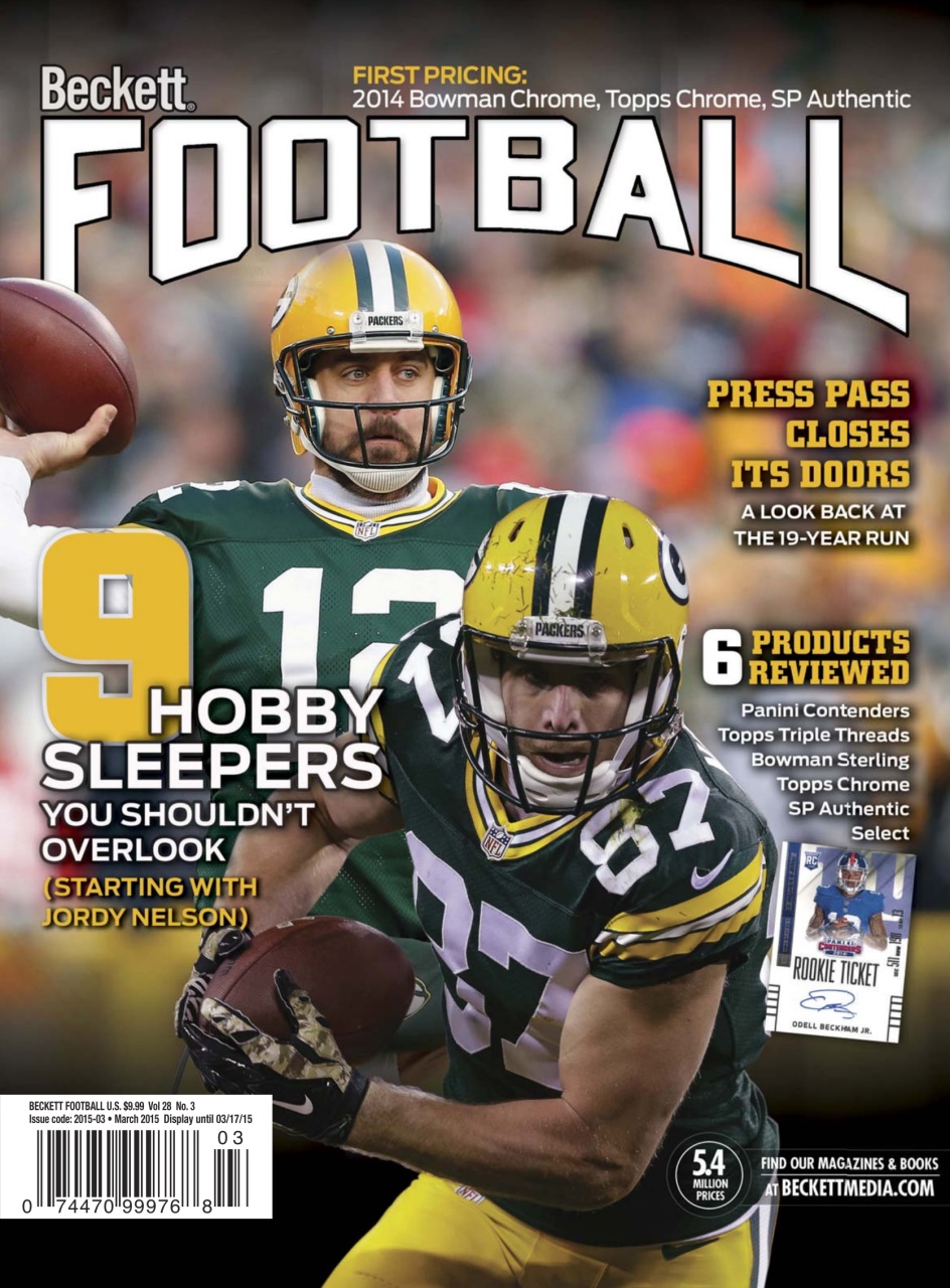 Beckett Football Magazine Preview Pages