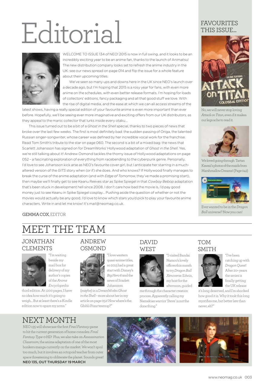 NEO Magazine Preview Pages