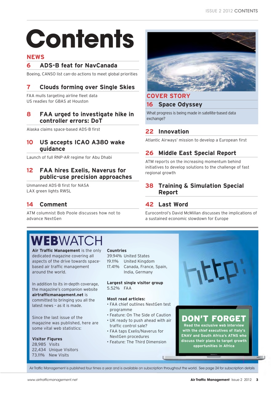 Air Traffic Management Preview Pages