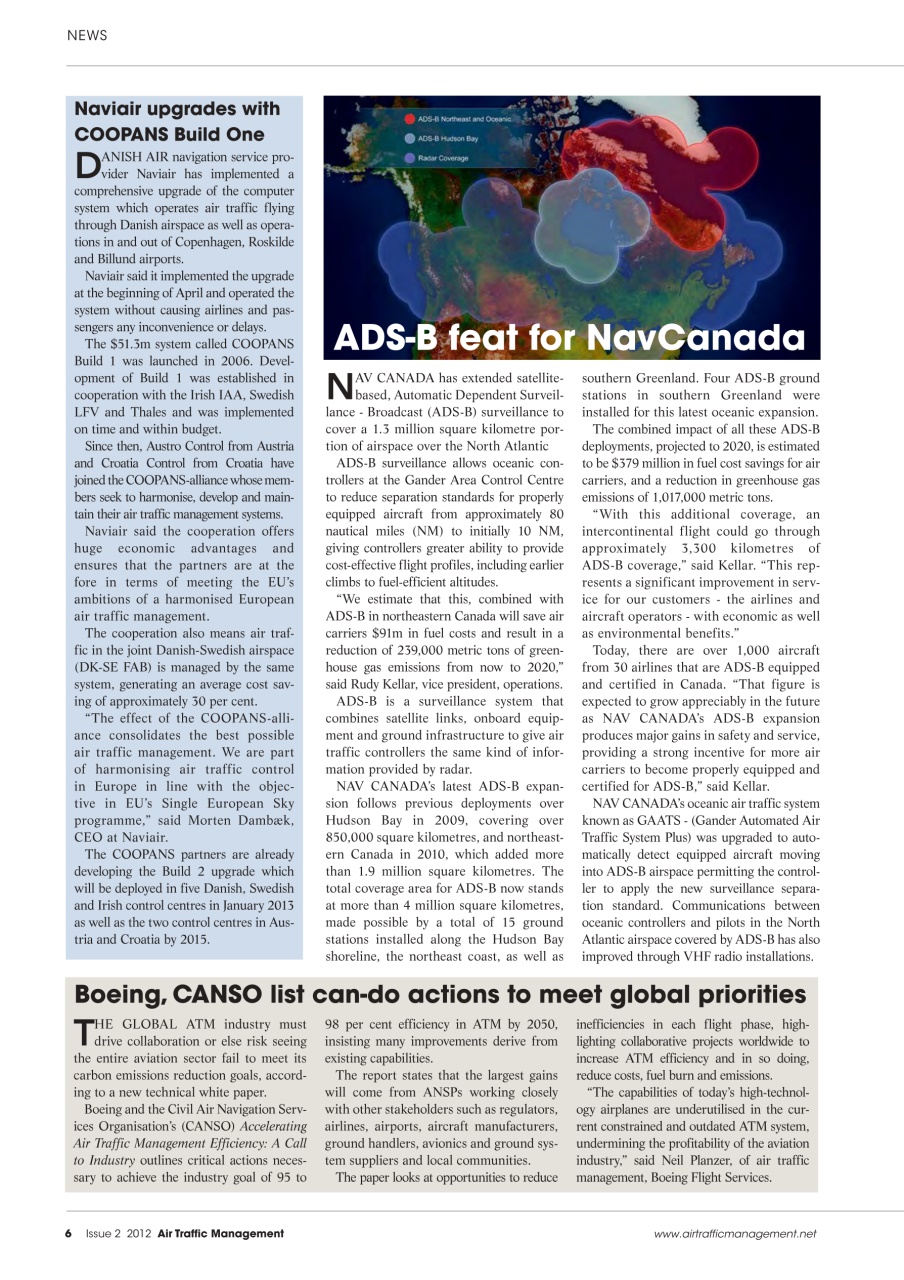 Air Traffic Management Preview Pages