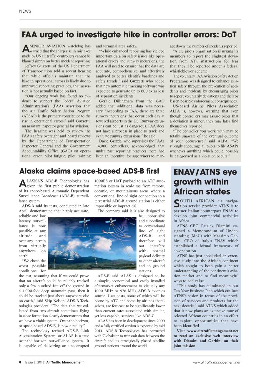 Air Traffic Management Preview Pages