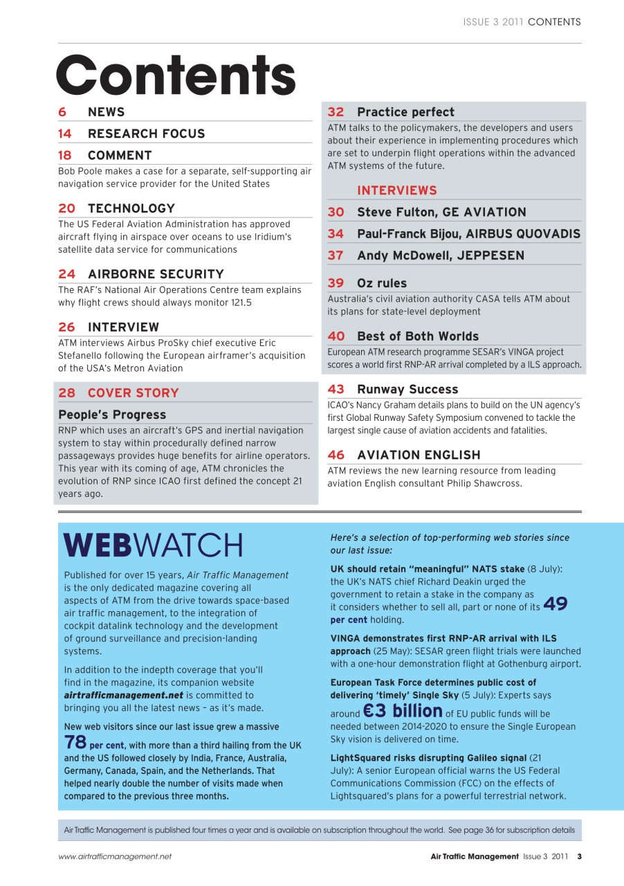 Air Traffic Management Preview Pages