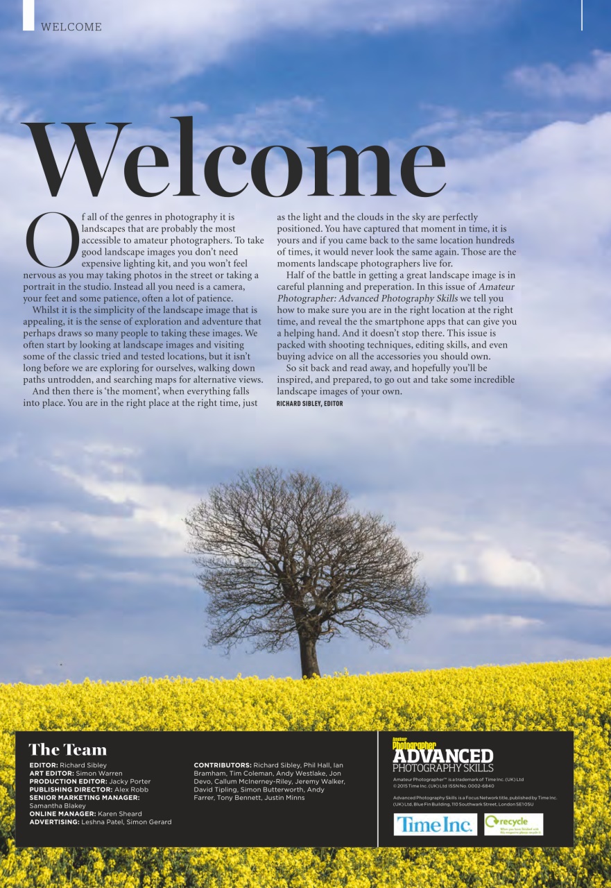 Amateur Photographer Preview Pages