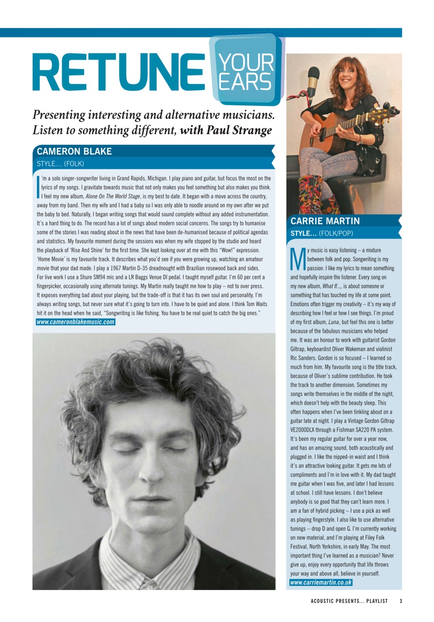 Acoustic Preview Pages