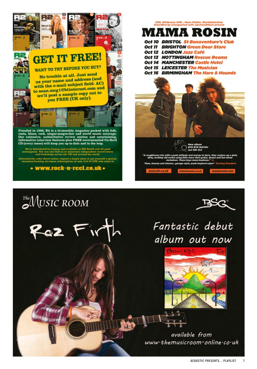 Acoustic Preview Pages