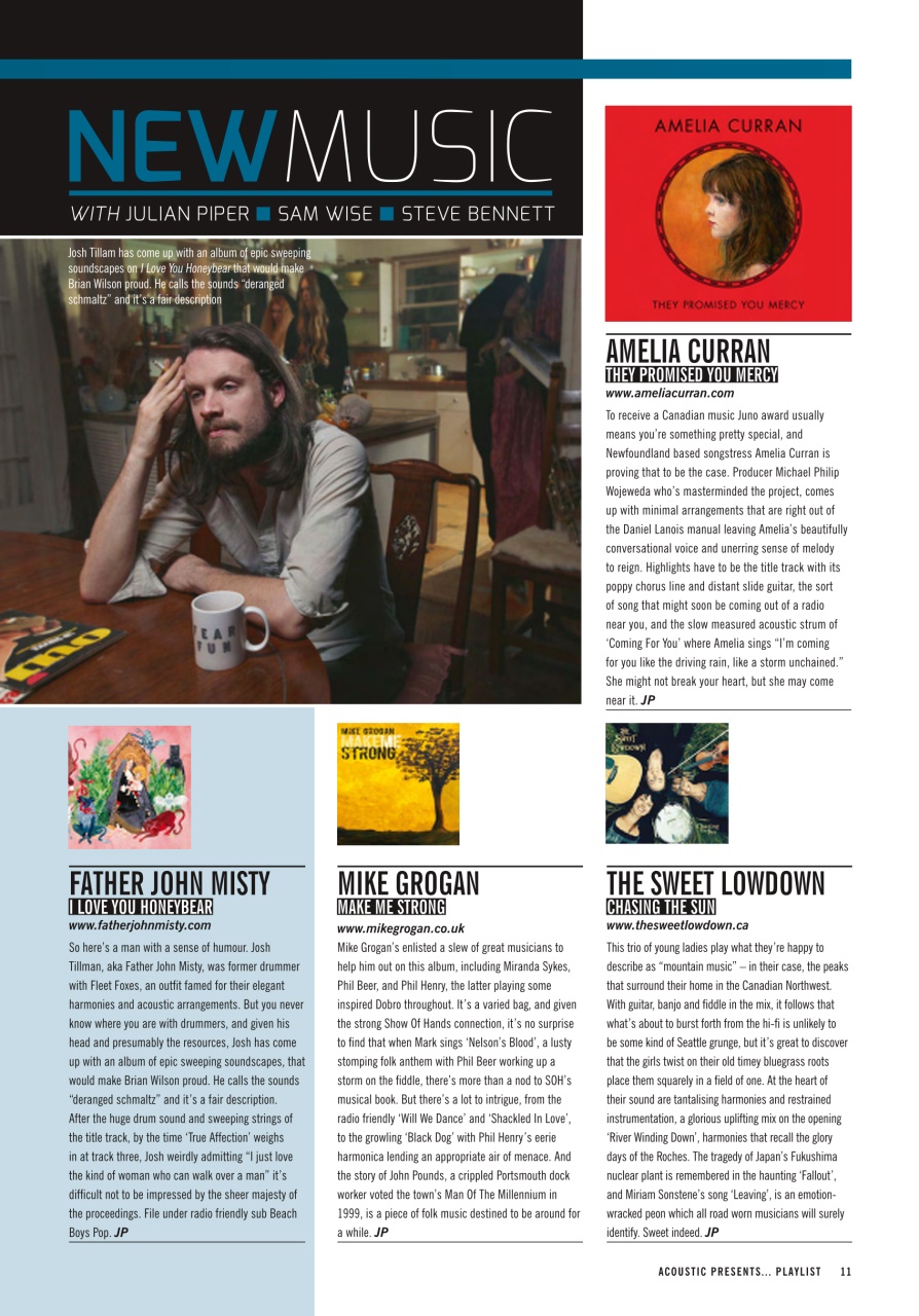 Acoustic Preview Pages