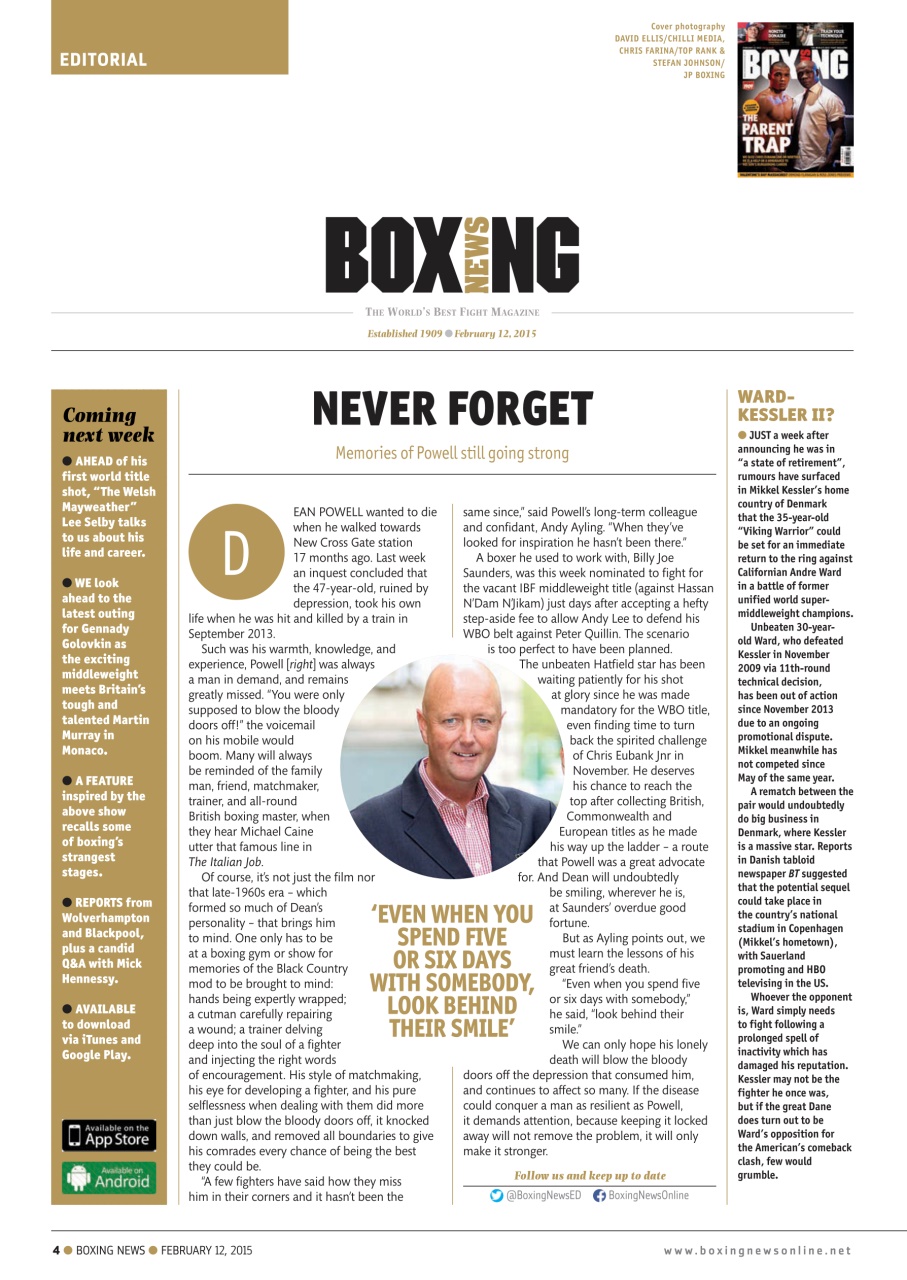 Boxing News Preview Pages