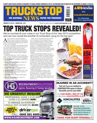Truckstop News issue No.337 Top Truck Stops Revealed!