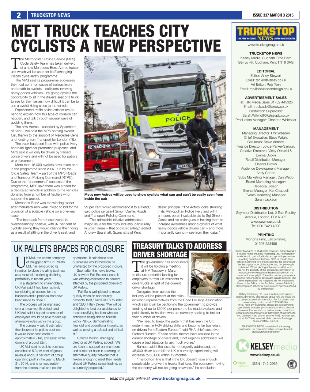 Truckstop News Preview Pages