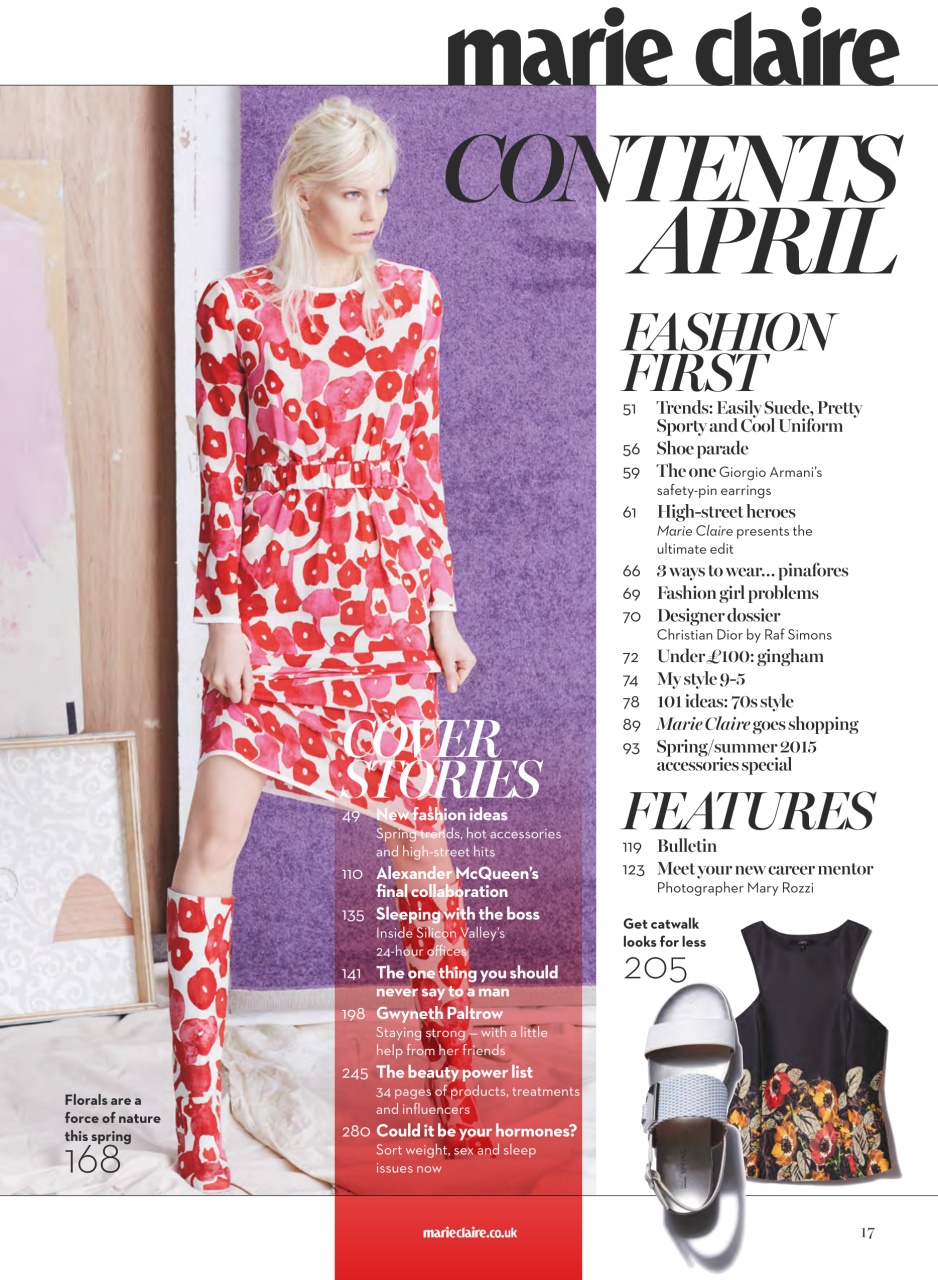 Marie Claire Preview Pages