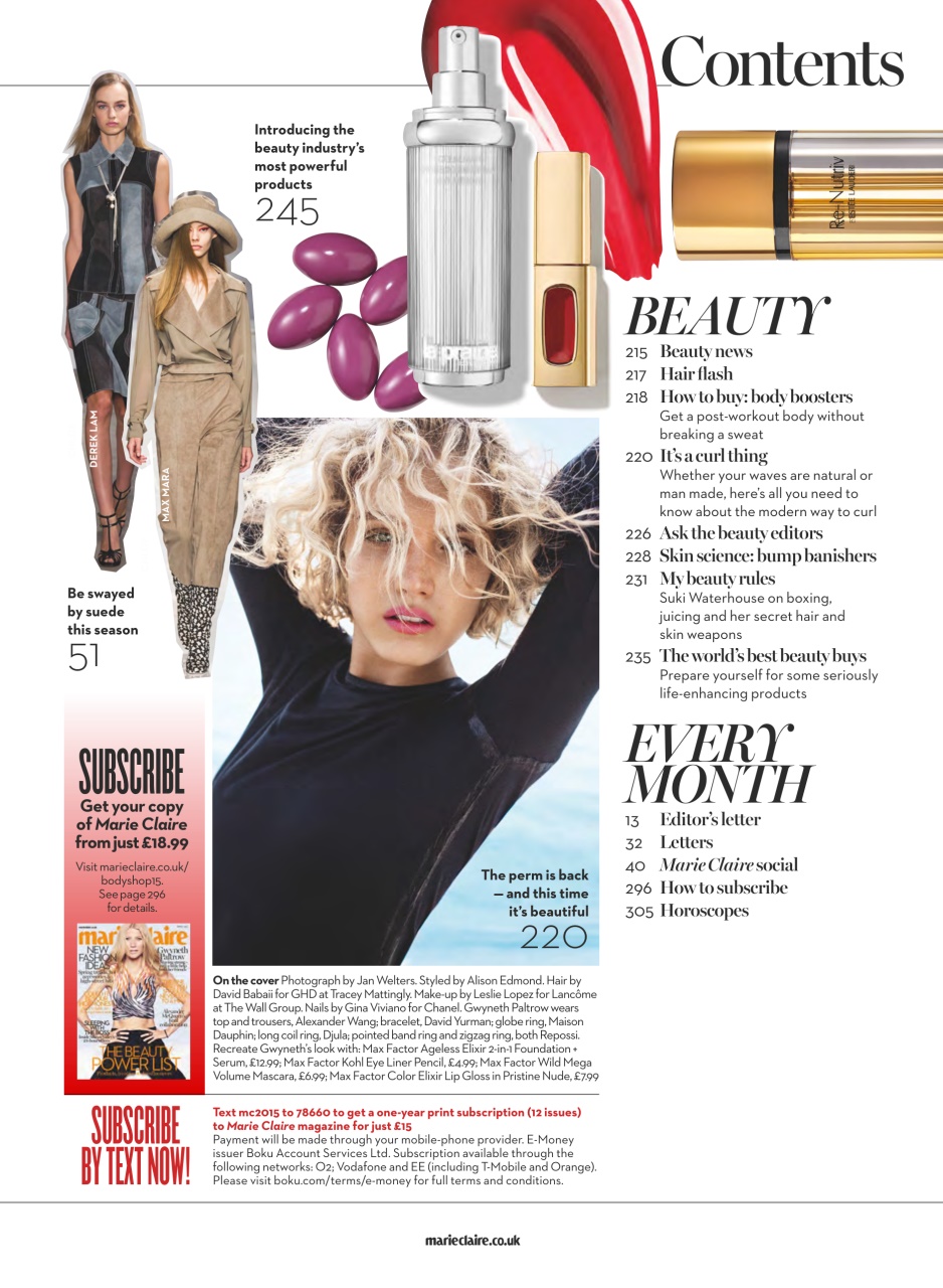 Marie Claire Preview Pages