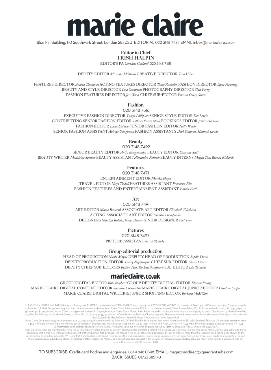 Marie Claire Preview Pages