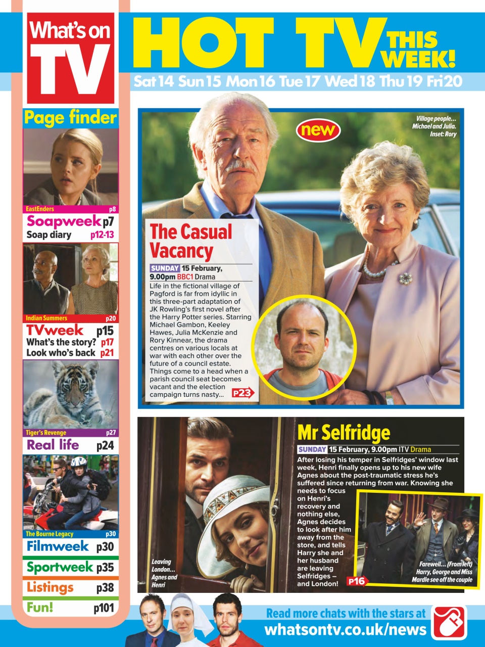What's on TV Preview Pages