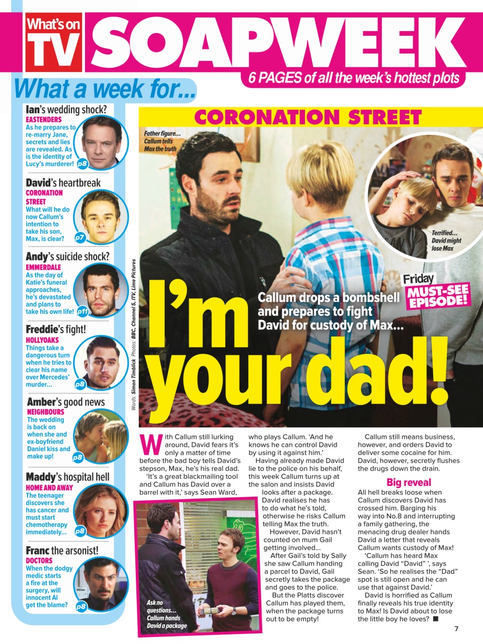 What's on TV Preview Pages